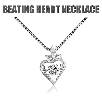 #ad Women Fashion 925 Silver Necklace Pendant Cubic Zircon Wedding Chain Jewelry New $4.75