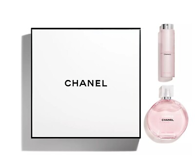 Chanel Chance Eau Tendre Eau De Toilette EDT 3.4oz Twist amp; Spray 2pc Gift Set $144.99
