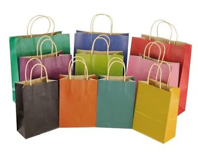 #ad 30Pcs Gift Bags Assorted Sizes 13quot; Large 10.6quot; Medium 8.25quot; 30Pcs 10Colors $31.71