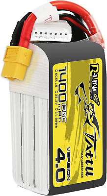 #ad Tattu R Line Version 4.0 1400mAh 22.2V 130C 6S1P Lipo Battery Pack with XT60 Plu $55.34