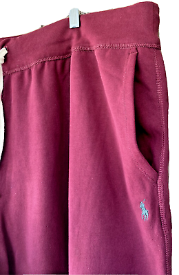 #ad Ralph Lauren Polo Sweatpants Burgundy Wine Mens 2XLT Pockets Athleisure * READ $83.51