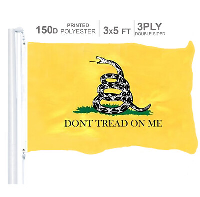 #ad Gadsden DONT TREAD ON ME Flag 3x5 Ft 150D Double Sided Rattlesnake Tea Party $24.99