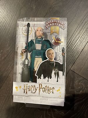 #ad Harry Potter Quidditch Draco Malfoy Figure with Broomstick Wizarding World $42.00