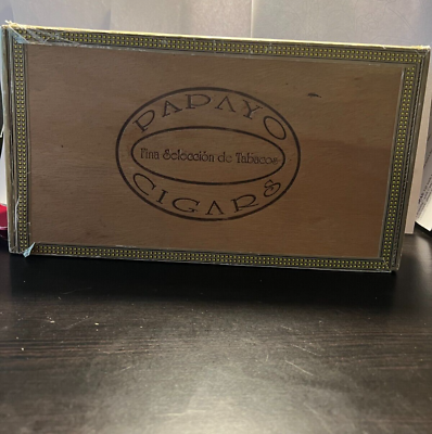 #ad Wooden Cigar Box Papayo Cigar Box Nice condition $14.99