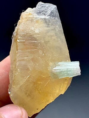#ad 150 Carat Tourmaline Crystal On Quartz Specimen From Afghanistan $50.00