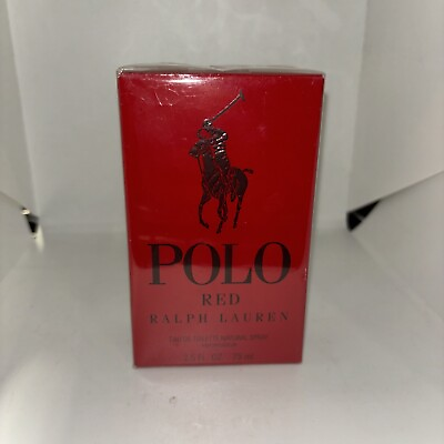 #ad Polo Red by Ralph Lauren 2.5 oz 75 mL EDT Cologne for Men NEW SEALED BOX $38.99