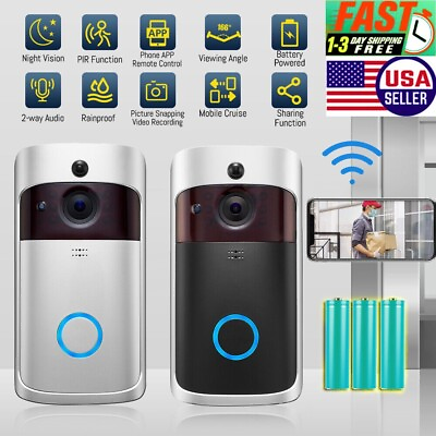 #ad Ring Video Doorbell Camera Wi Fi HD Motion Detector Night Vision Audio Speaker $45.99
