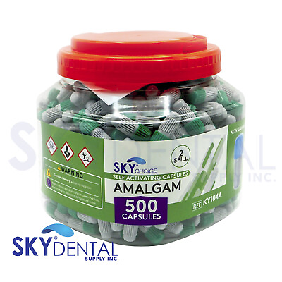 #ad Amalgam Dental Alloy 1 2 3 Spill Regular Set 500 or 50 Capsules $38.95
