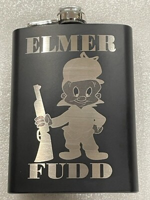 Elmer Fudd 8 oz Flask Groomsmen Gift $9.95