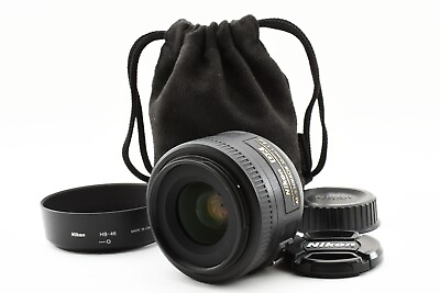 #ad NIKON AF S DX NIKKOR 35mm f 1.8 G Lens Exc w HB 46 HoodCase Japan 8022 $144.49