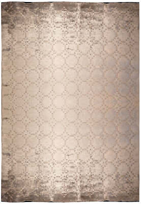 #ad 9#x27; x 12#x27; SOLID ONE COLOR GRAY Contemporary Rug BAMBOO SILK #F 5648 $1350.00