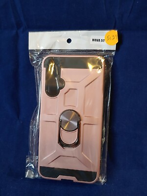 #ad Huawei Nova 5T Military Armor Case Magnetic Ring Holder Cover Rose Gold 5129 $2.99