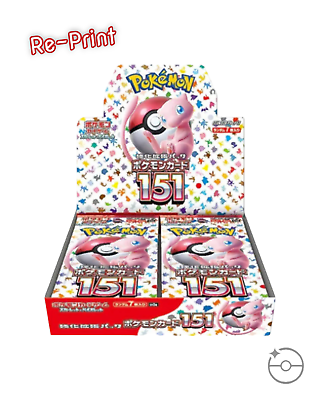 #ad Scarlet amp; Violet Pokémon 151 Booster Box Reprint Japanese USA Shipping $113.95