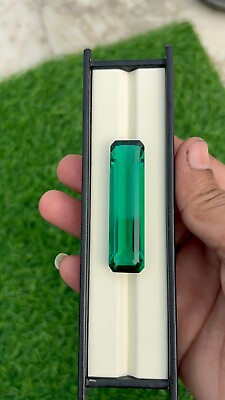 #ad Lab Emerald Cut Gemstone with Lab Emerald Radiant Shape 15x54x9 mm $180.99