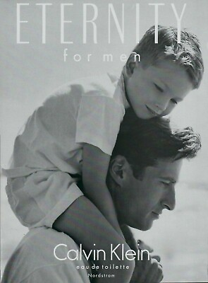 Calvin Klein CK Eternity Magazine Print Ad Advert for Men Cologne Son VTG 1994 $14.99