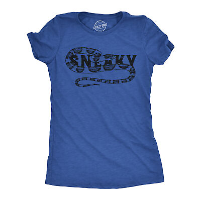 #ad Womens Funny T Shirts Sneaky Snake Sarcastic Graphic Tee For Ladies $13.10