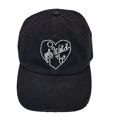 #ad Wild Heart Hat Embroidered Desert Cactus Mesh Cap Distressed Adjustable $8.99