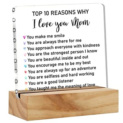 #ad #ad Mother Gift Mom Gifts From Daughter Son Reasons Why I Love You Mom Desk Decor... $20.55