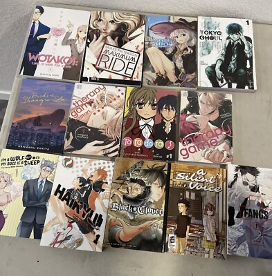 #ad Mixed English Fantasy Manga Lot Of 13 $30.00