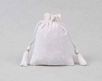 #ad 200 Pcs Cotton Wedding Gift Candy Bag Handmade Drawstring Jewelry Pouch 3x4quot; $159.00