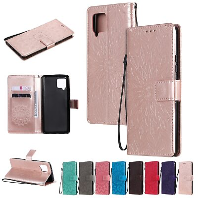 #ad For Samsung Galaxy Samp;J 3D Embossing Sunflower Wallet PU Leather Case Stand Cover $7.99