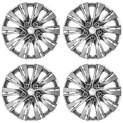 #ad #ad 4 Silver 16quot; Wheel Covers Full Hub Caps R16 Steel Rim for Toyota Camry 2007 2020 $40.64