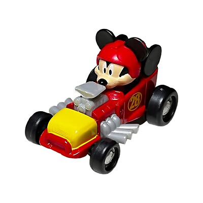 #ad Disney Red Mickey Diecast Roadster Racer Car $9.99