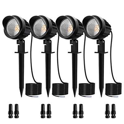 #ad MEIKEE 7W LED Landscape Lights Low Voltage Outdoor Spotlight Assorted Sizes $20.68