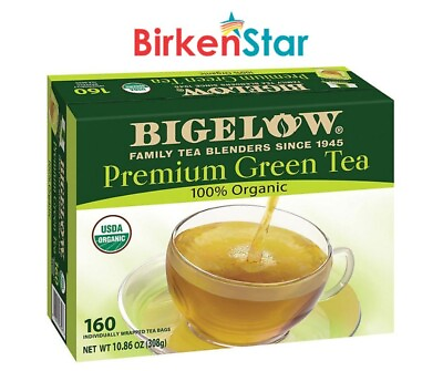 #ad Bigelow Premium Organic Green Tea 160 ct. Great Price $18.43