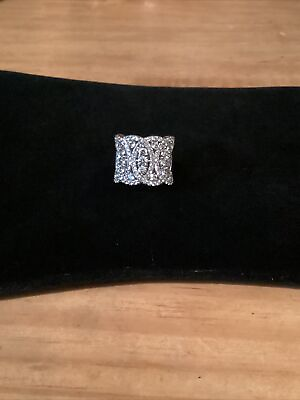 #ad Cubic Zirconia Ring In Sterling Silver Setting Pls Refer To Description $55.00