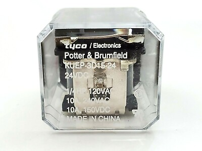 #ad Potter amp; Brumfield KUEP 3D15 24 Vintage Ice Cube Relay 24 VDC SPST NO $10.99