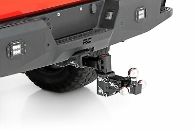 #ad Rough Country 2 Inch Class III Multi Ball Adjustable Hitch 99100 $129.95