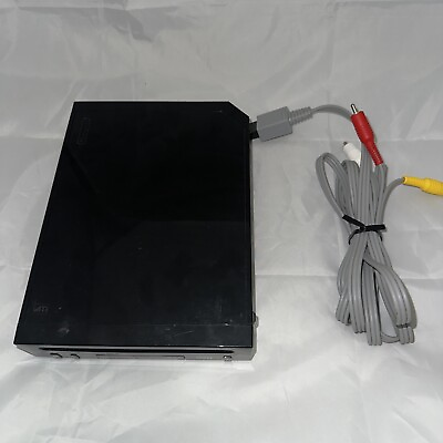 #ad Nintendo Wii Family Edition RVL 101 512MB Black AV Cord No Power Cord $40.00