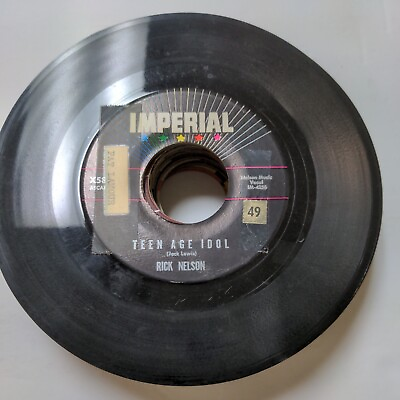 #ad 45 RPM Rick Nelson Teen Age Idol I#x27;ve Got My Eyes On You Vinyl Record VG $8.75