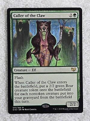 #ad MTG Caller of the Claw Commander 2015 C15 #177 Magic Card Rare Near Mint $4.95