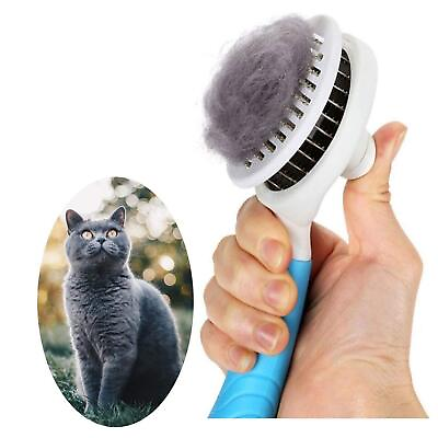#ad Cat Grooming Brush Self Cleaning Slicker Brushes for Dogs Cats Pet Grooming Brus $2.99