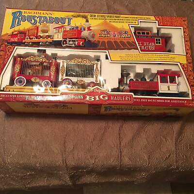 #ad VINTAGE BACHMANN ROUSTABOUT Emmett Kelly Jr. Circus Train set 1 2 way opened $350.00