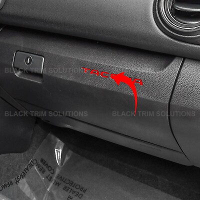 #ad Red Overlay DECALS for Dash Board Interior Letters For 2016 2023 Toyota Tacoma $8.99