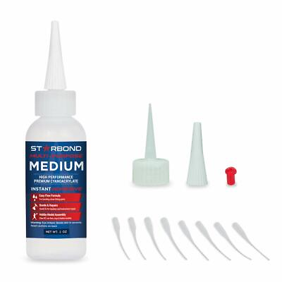 #ad Starbond MEDIUM CA Glue Cyanoacrylate Adhesive Super Glue Plus Extra EM 150 PKM $11.95