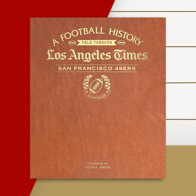 #ad San Francisco 49ers NFL Gift American Football Newspaper History Book GBP 59.99