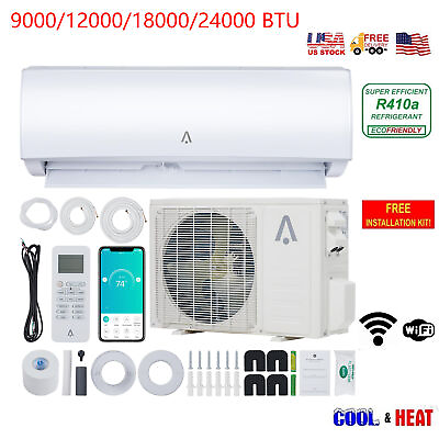 #ad 9000 12000 18000 24000 BTU Mini Split Air Conditioner Heat Pump Ductless 23 Seer $854.99