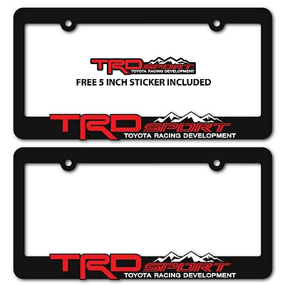 #ad TRD SPORT License Plate Frames Toyota TRD Tacoma Tundra 4Runner RAV4 Highlander $18.95