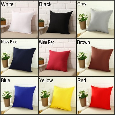 #ad Square Home Sofa Decor Pillow Cover Case Cushion Cover Size 16x16quot; 18x18quot; $6.14
