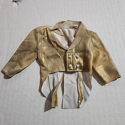 #ad Barbie Doll Clothes Gold Jacket C $6.77