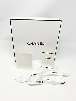 #ad #ad Authentic Chanel Gift Box Set with Bonus Perfume Sample $34.50