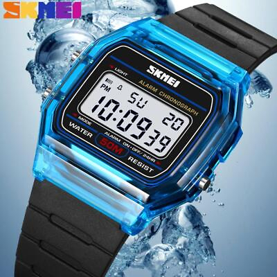 #ad SKMEI Sport Watch Men Rectangle Digital Wristwatch Student Boys Girls Gift Watch $11.60