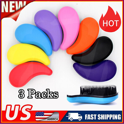 #ad 3PCS Shower Comb Hair Comb Head Calp Massager Massage Comb Hair Care Portable*US $7.99