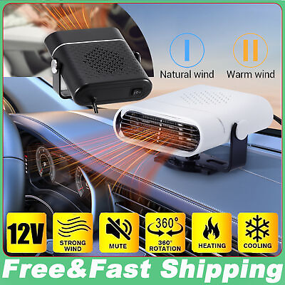 #ad 12V DC Car Auto Portable Defroster Demister Electric Heater Heating Cooling Fan $11.72