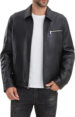 #ad Lambskin Men#x27;s Leather Jacket Casual Style The Fashion Leather Jacket Men GBP 89.90