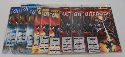 #ad Ultraman #1 3 VF NM complete series nine virgin variants in bags w all cards $59.99